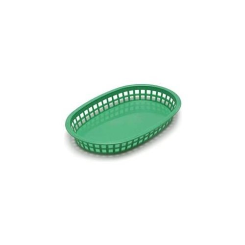 Tablecraft Oval Chicago Platter Green Basket; 36 Each; 1 Per Case - High Mart Wholesale