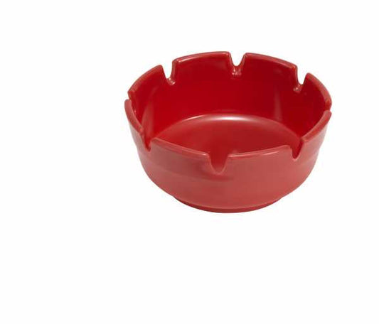 Winco Ashtray Red 4 Inch Diameter; 1 Dozen - High Mart Wholesale