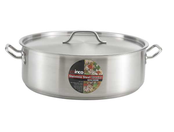 Winco Brazier Stainless Steel 15 Quart; 1 Each - High Mart Wholesale