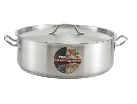 Winco Brazier Stainless Steel 15 Quart; 1 Each - High Mart Wholesale