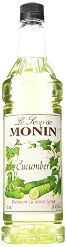 Monin Premium Cucumber Syrup; 1 Liter; 4 Per Case - High Mart Wholesale