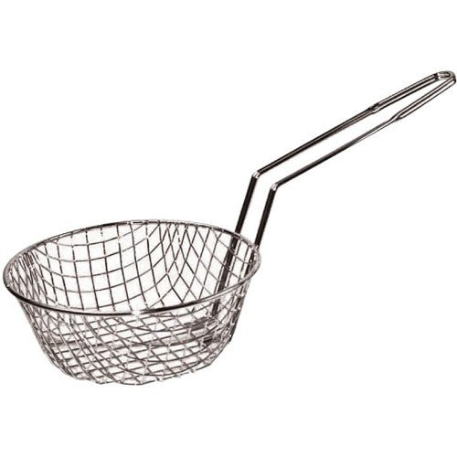 Winco 10 Inch Nickel Plated Culinary Basket; 1 Each - High Mart Wholesale