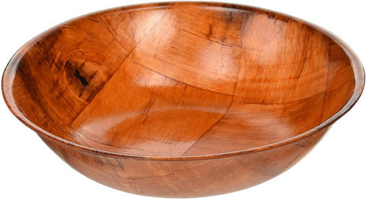 Winco Salad Bowl Woven Wood 8 Inch; 12 Each; 1 Per Case - High Mart Wholesale