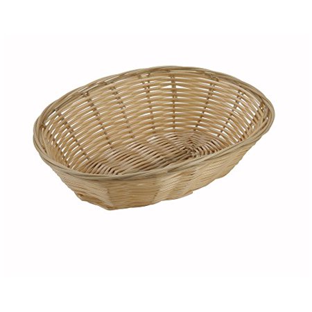 Winco Basket Woven Oval Natural; 12 Count - High Mart Wholesale