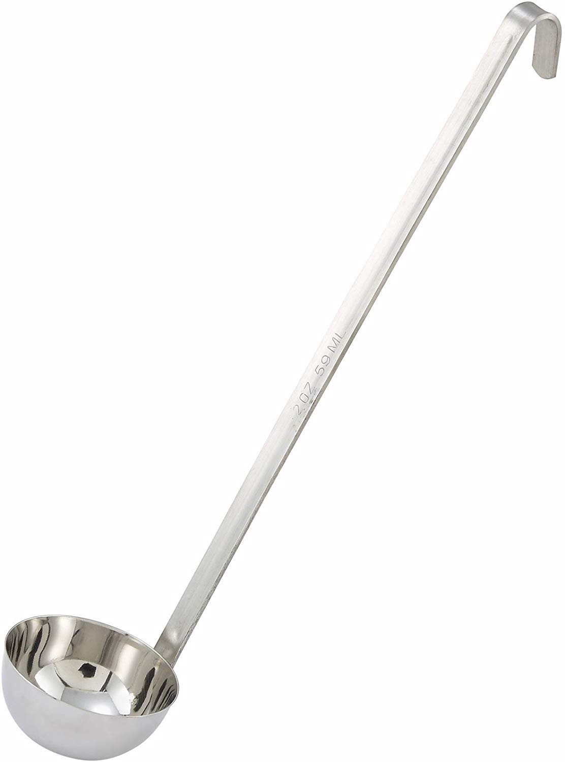 Winco Ladle 2 Ounce Two Piece Stainless Steel; 1 Each - High Mart Wholesale