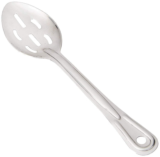 Winco Spoon Basting Slotted 11 Inch; 12 Each; 1 Per Case - High Mart Wholesale