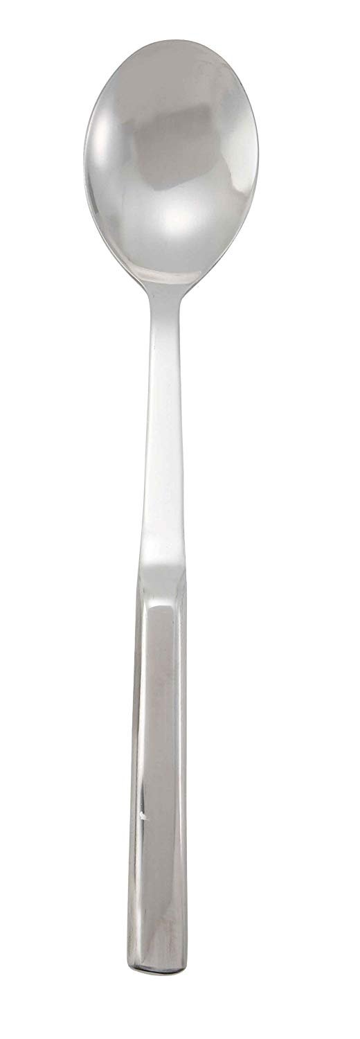 Winco Solid Spoon Hollow Handle Stainless Steel 11.75 Inch; 12 Each; 1 Per Case - High Mart Wholesale