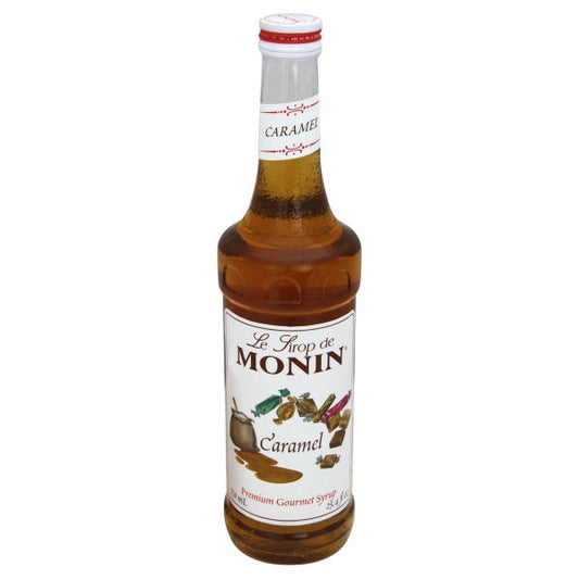 Monin Premium Caramel Syrup; 750 Milileter; 12 Per Case - High Mart Wholesale