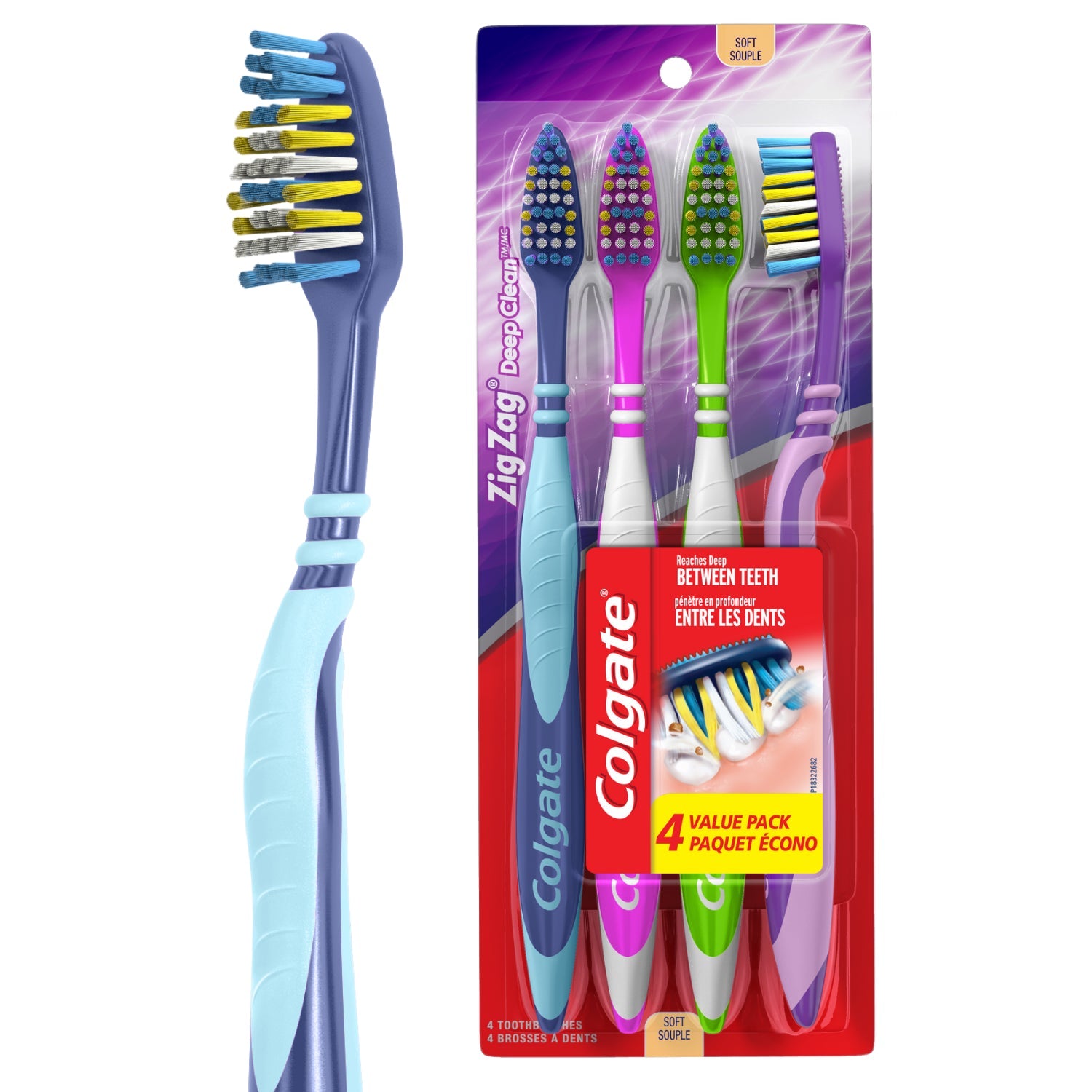 Colgate Zig Zag Manual Toothbrush Original; 1 Each; 6 Per Box; 3 Per Case - High Mart Wholesale