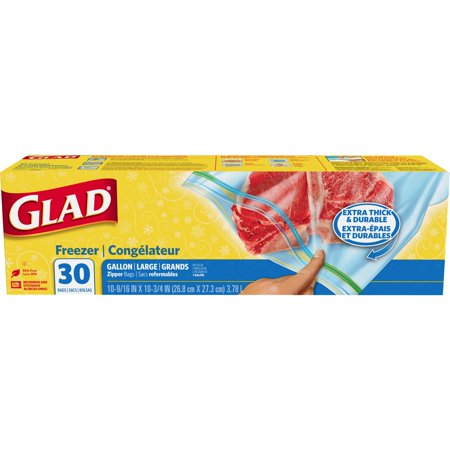 Glad Bags Freezer 1 Gallon; 30 Count; 9 Per Case