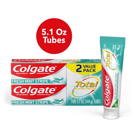 Colgate Total Fresh Toothpaste Mint Stripe; 10.2 Ounces; 6 Per Box; 2 Per Case