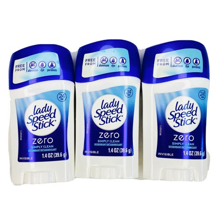 Lady Speed Stick Zero Simply Clean Deodorant; 1.4 Ounces; 6 Per Box; 2 Per Case