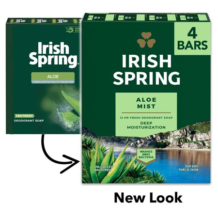 Irish Spring Bar Soap Aloe; 14.8 Ounces; 8 Per Case