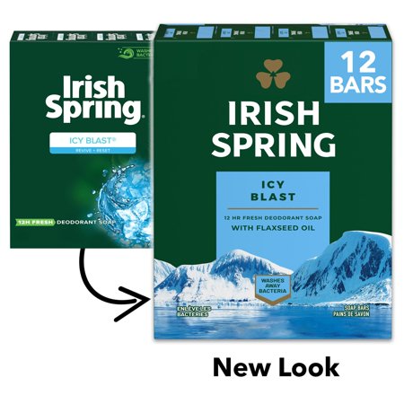 Irish Spring Bar Soap Icy Blast; 44.4 Ounces; 4 Per Case