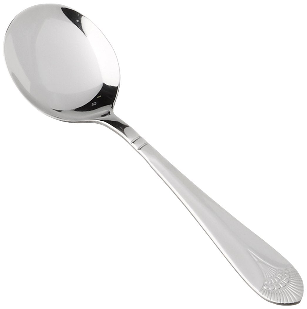 Winco Bouillon Spoon Extra Heavy Weight; 1 Dozen; 25 Per Case - High Mart Wholesale