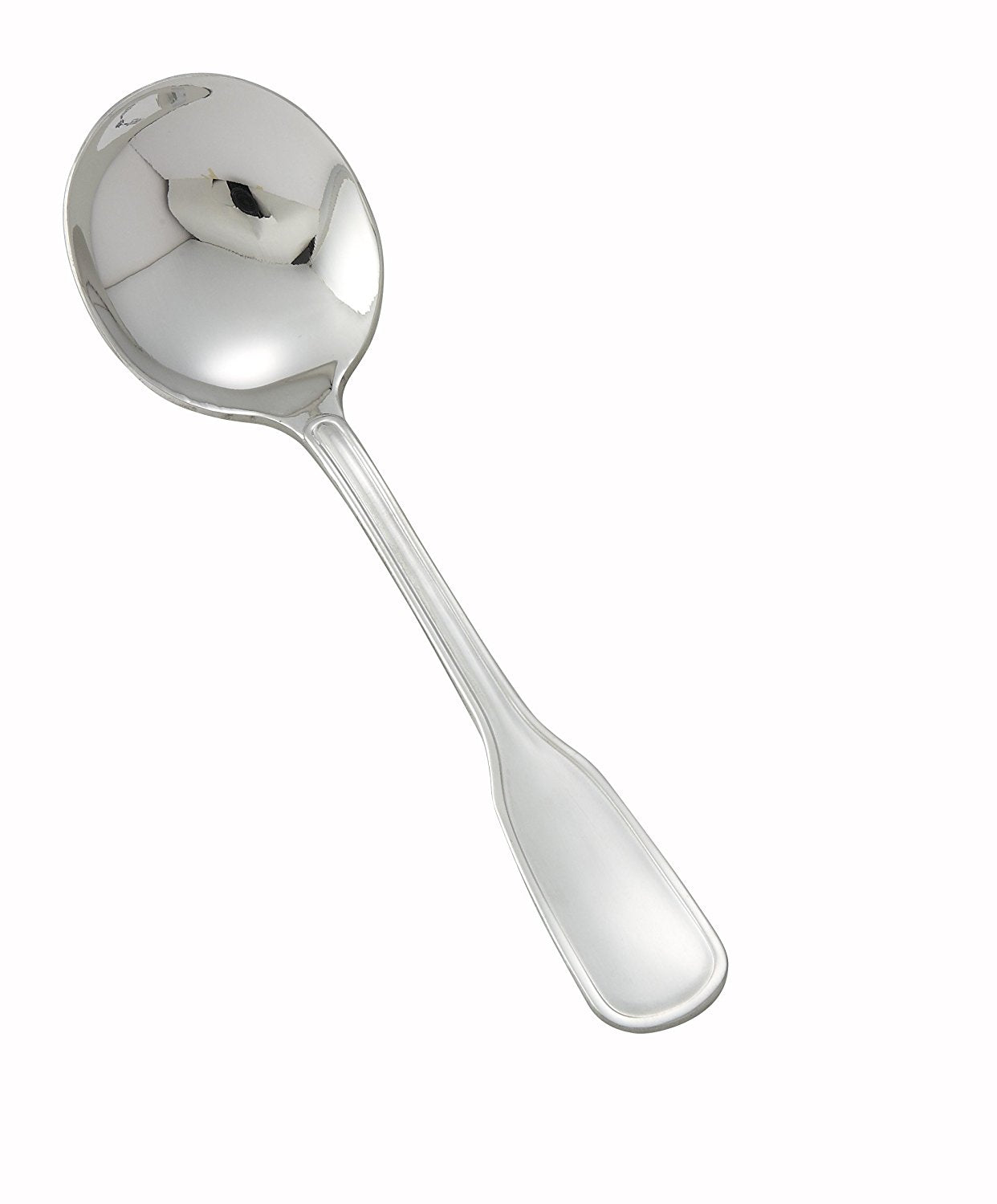 Winco Victoria Bouillon Spoon Extra Heavy 18/8; 1 Dozen; 25 Per Case - High Mart Wholesale