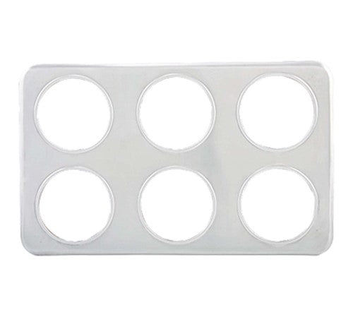 Winco Adapter Plate 6 4.75" Insets Holes; 10 Each; 1 Per Case - High Mart Wholesale