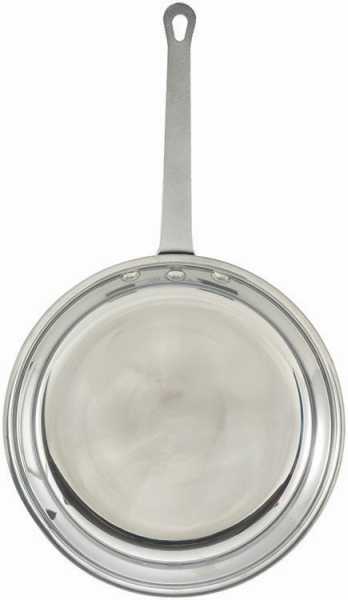 Winco Fry Pan Majestic Mirror Finish 7 Inch Aluminum; 6 Each; 1 Per Case - High Mart Wholesale