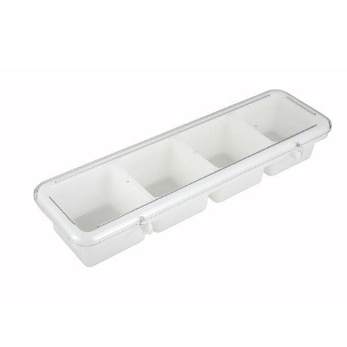 Winco Condiment Server 4 Compartment Plastic; 6 Each - High Mart Wholesale