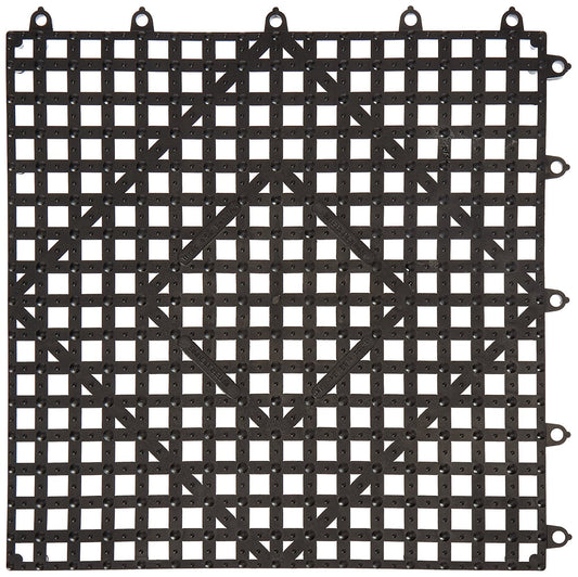 Winco Bar Mat Interlocking 12" X 12" Dark Smoke; 12 Each; 1 Per Case - High Mart Wholesale