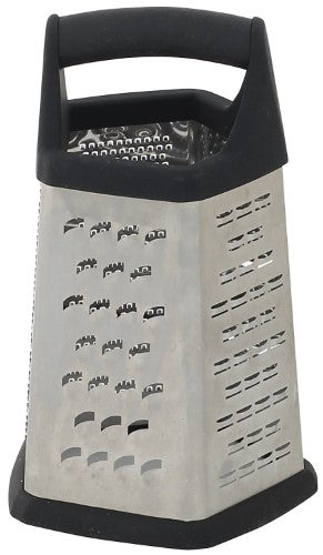 Winco Grater Stainless Steel Soft Grip Handle; 1 Each - High Mart Wholesale