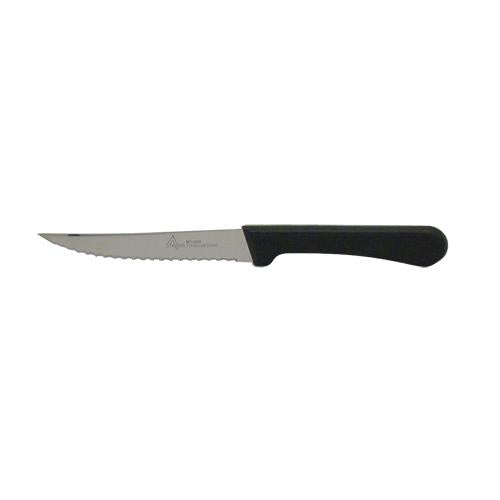 Winco Steak Knife Black Handle Pointed Tip 5 Inch; 1 Dozen - High Mart Wholesale