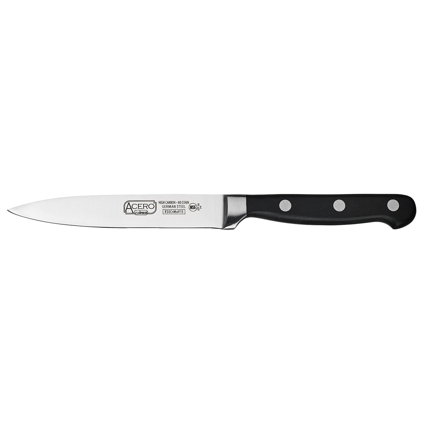 Winco 5 Inch Utility Knife Triple Riveted; 1 Each; 1 Per Case - High Mart Wholesale