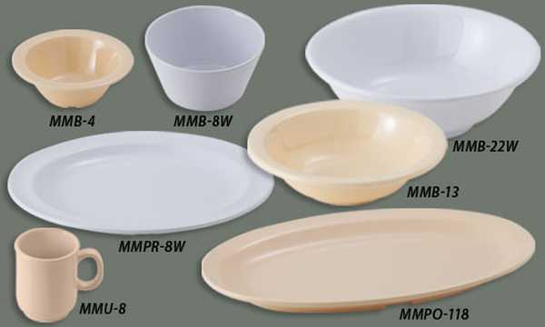 Winco 52X52 Ounce Melamine Rimless Bowls Tan; 1 Each; 4 Per Case - High Mart Wholesale