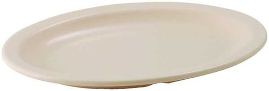 Winco Oval Platter Narrow Rim Melamine Tan; 1 Dozen - High Mart Wholesale