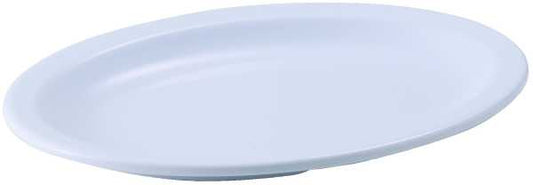 Winco Oval Platter Narrow Rim Melamine White; 1 Dozen - High Mart Wholesale