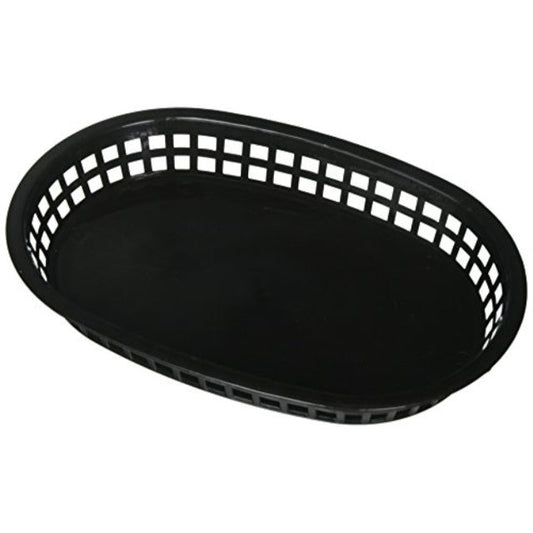 Winco Basket Oval Platter Black; 1 Dozen; 12 Per Case - High Mart Wholesale