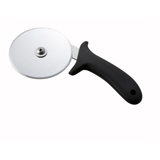 Winco 4 Inch Diamond Black Blade Pizza Cutter; 1 Each - High Mart Wholesale