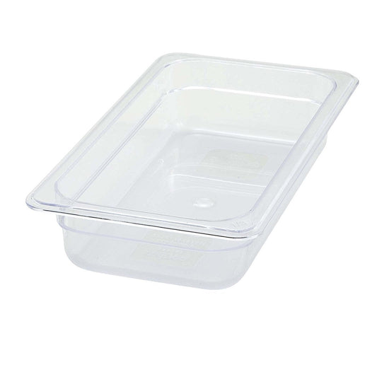 Winco Pan 1/3 Size Two 1/2" Polypropylene; 1 Each - High Mart Wholesale