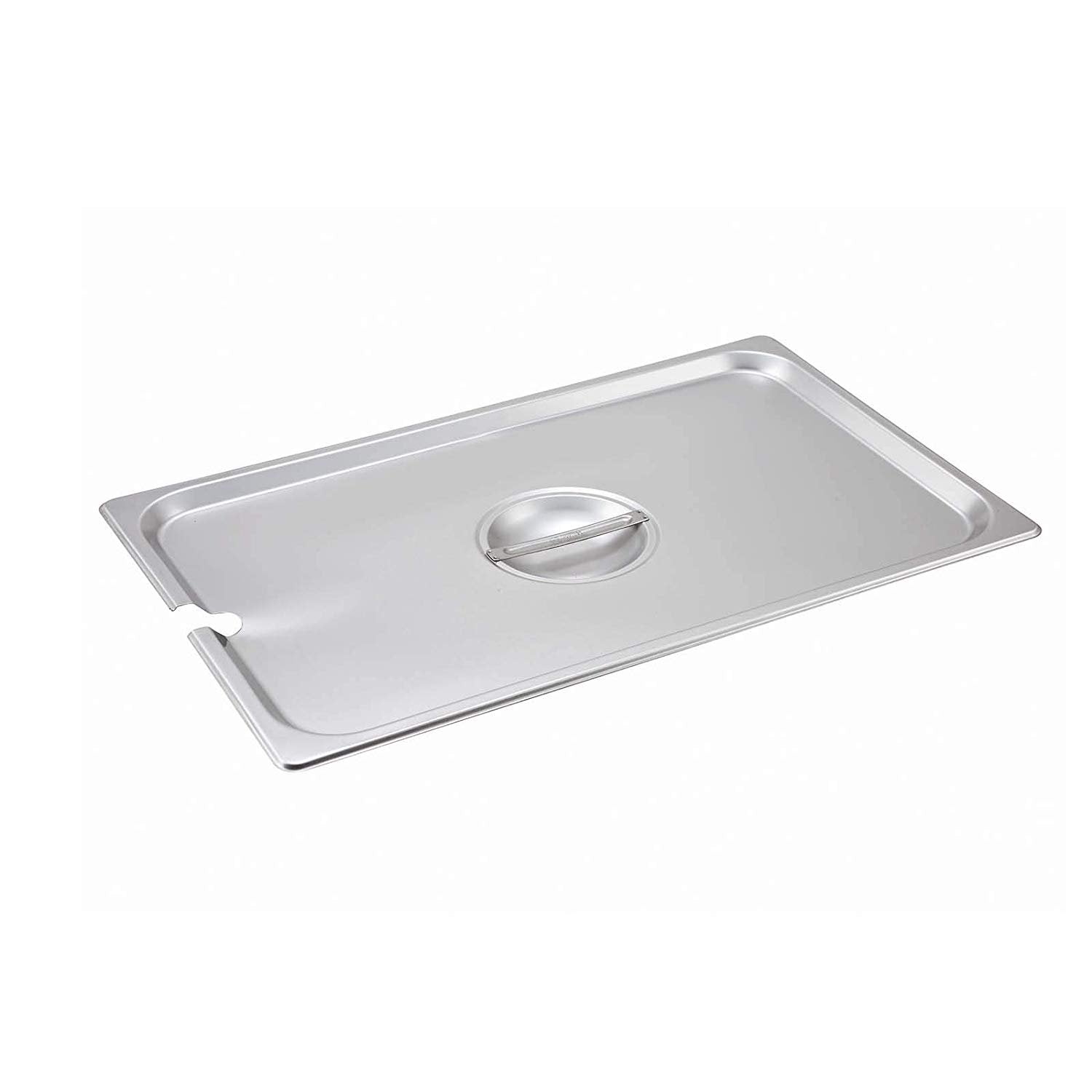 Winco Full Size Slotted Stainless Steel Steam Table Pan Cover; 1 Each - High Mart Wholesale