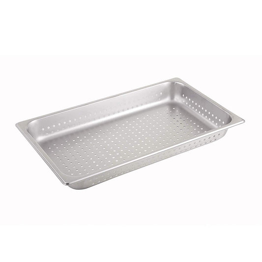 Winco Pan Full Size Perforated 2.5"; 6 Each; 1 Per Case - High Mart Wholesale