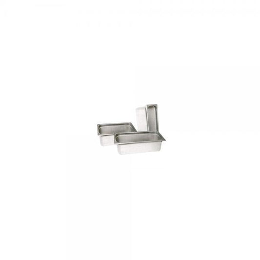 Winco Straight Side Steam Pan 1/3 Size; 12 Each; 1 Per Case - High Mart Wholesale