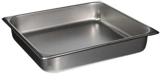 Winco Straight Sided Steam Pan 2/3 Size Pan Size; 12 Each; 1 Per Case - High Mart Wholesale