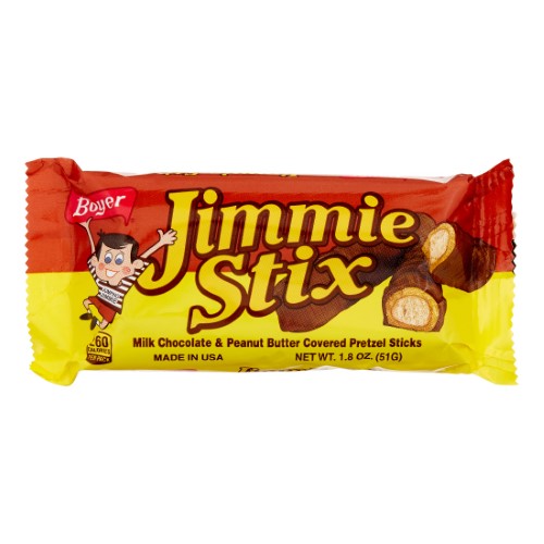 Jimmie Stix Chocolate; 2 Count; 25 Per Box; 4 Per Case
