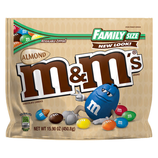 M&M's Almond Stand Up Pouch; 15.9 Ounces; 8 Per Case