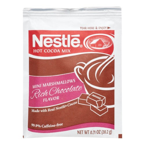 Nestle Mini Marshmallow Hot Cocoa Mix; 0.713 Ounce; 50 Per Box; 6 Per Case - High Mart Wholesale