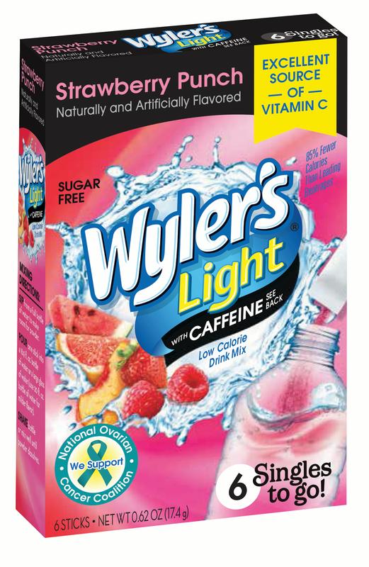Wylers Light Strawberry Punch With Caffeine Drink Mix Singles To Go; 6 Count; 12 Per Case - High Mart Wholesale