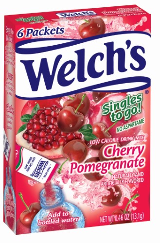 Welch's Cherry Pomegranate Drink Mix Singles To Go; 6 Count; 12 Per Case - High Mart Wholesale