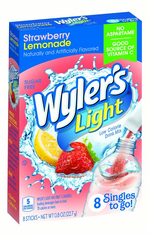 Wyler's Strawberry Lemonade Drink Mix Singles To Go; 8 Count; 12 Per Case - High Mart Wholesale