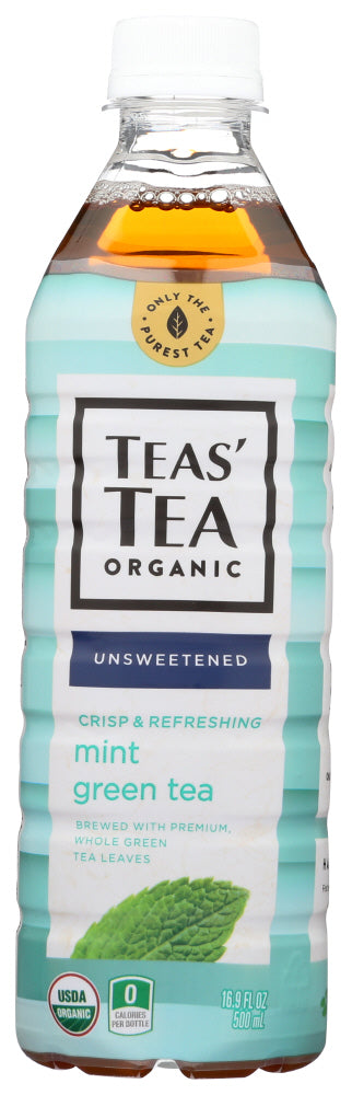 Teas' Tea Tea Unsweetened Mint; 16.9 Fluid Ounces; 12 Per Case - High Mart Wholesale