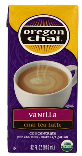 Oregon Chai Vanilla Concentrate Chai Tea; 32 Fluid Ounces; 6 Per Case - High Mart Wholesale