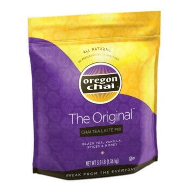 Oregon Chai The Original Chai Tea Latte Bulk Dry Mix; 3 Pounds; 4 Per Case - High Mart Wholesale