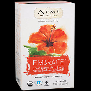 Numi Organic Tea Hibiscus Holistic Tea; 16 Count; 6 Per Case - High Mart Wholesale