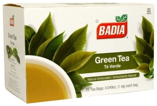 Badia Green Tea Bags; 25 Each; 10 Per Box; 10 Per Case