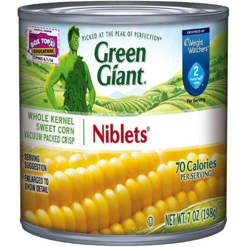 Green Giant Green Giant Corn Golden Whole Kernal; 7 Ounces; 12 Per Case