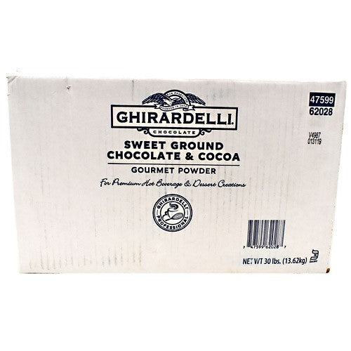 Ghirardelli Sweet Ground Chocolate Cocoa Powder Bulk; 30 Pound - High Mart Wholesale